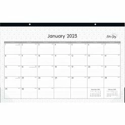Promo 👏 Bluesky Enterprise 17 In. X 11 In. Monthly Desk Pad Calendar 🔥