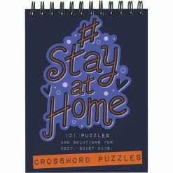 New 😀 TF Publishing Stay At Home Crossword Puzzle Book Spiral Puzzle Pad ⭐