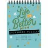 Best deal ⌛ TF Publishing Life Is Better With Crossword Puzzles Book Spiral Puzzle Pad 🛒