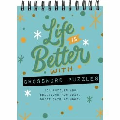 Best deal ⌛ TF Publishing Life Is Better With Crossword Puzzles Book Spiral Puzzle Pad 🛒