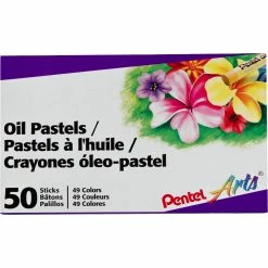 Flash Sale 🔔 Pentel Arts Oil Pastels, 50 Color Set ✨