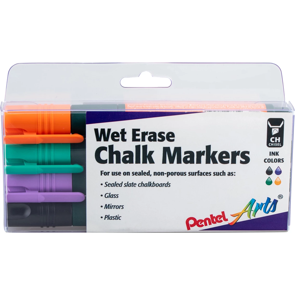 Budget 👍 Pentel Arts Wet Erase Chalk Marker 4 Pc. Set With Chisel Tip And Plastic Box 🔥 1 Budget 👍 Pentel Arts Wet Erase Chalk Marker 4 Pc. Set With Chisel Tip And Plastic Box 🔥
